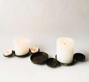 Trend Design Lysholder Kubbelys+Telys Antikk-Brun 54cm (298-J52436)