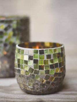 Trend Design Lysholder Mosaikk Grønn H8 (298-306318)