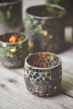 Trend Design Lysholder Mosaikk Grønn H8 (298-306318)