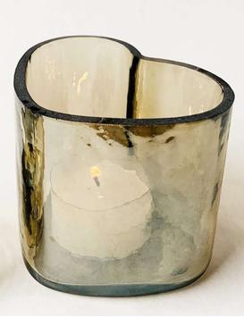 Trend Design Lysholder Hjerte Glass (298-306409,306411)