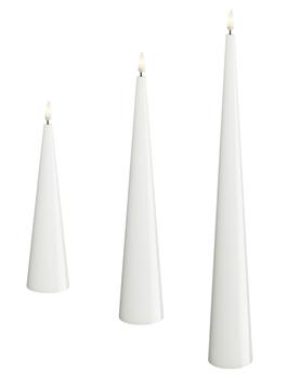 Deluxe Batterilys Kjegle Hvit Ø5 (621-RF-C-0001,RF-C-0002,RF-C-0003)