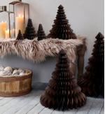 Chic Antique Dekorasjon Juletre Papir Brun_H50cm (529-51099220)