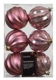 Kaemingk Julekuler Vintage-Pink Ø8 6stk (487-026082)
