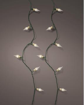 Kaemingk Lyslenke Batteri Vintage-Grønn Varmhvit_50-LED/4,9m