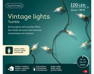 Kaemingk Lyslenke Stikkontakt Vintage-Grønn Varmhvit_120-LED/ 12m (487-493270)
