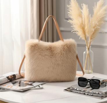 Endless Veske Carmel Fuskepels Beige