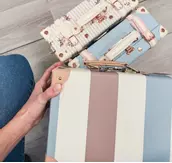 Uniwalker Koffert Retro Brede-Striper 22x33cm_13" (780-bigstripe-13)