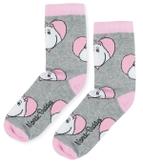 Mummi Sokker Mummitrollet Hjerte-Grå Dame str.36-42 (708-MOOMIN35P)