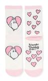 Mummi Sokker Mummitrollet Retro-Hjerte-Hvit Dame str.36-42 (708-MOOMIN35R)