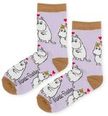 Mummi Sokker Mummitrollet Lilla Dame_str.36-42 (708-MOOMIN35T)