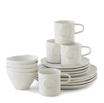 Riviera Maison Portofino Middagssett Hvit 16deler