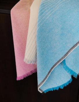 Elvang  Carte-Postale Ullpledd 130x190 blå-rosa (666-70015-bluepink)