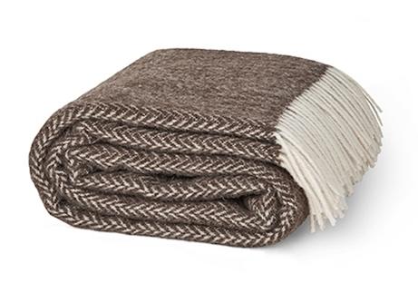 Elvang  Hope-Ukraine Ullpledd 130x200 brun (666-75000-brown)