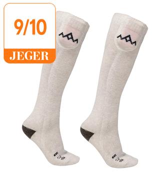 Heat Experience Varmesokker-V2 Oppladbart-batteri fjernkontroll Kremhvit  (665-HEES041CR-S)