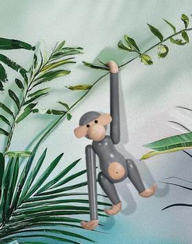 Kay Bojesen Ape Mini Grå H9,5