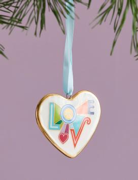 Jonathan Adler Ornament Peace&Love 2025