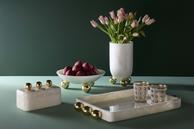 Jonathan Adler Fontana Bolle White/ Brass Ø30 (368-35285)