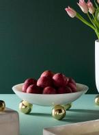 Jonathan Adler Fontana Bolle White/Brass Ø30