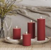 Deluxe Real-flame batterilys 4pk Ø7.5 bordeaux (621-RF-GIFTBOX-0003)