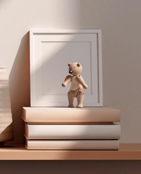 Kay Bojesen Trefigur Bjørn-Liliput H9,5 Eik/Lønn (521-39541)