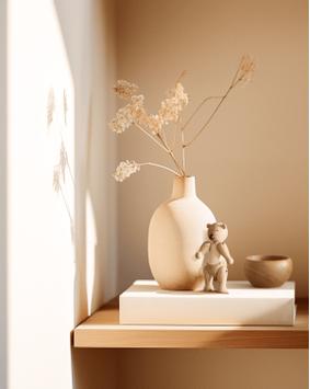 Kay Bojesen Trefigur Bjørn-Liliput H9,5 Eik/Lønn (521-39541)