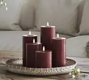 Deluxe Kubbelys LED Burgunder Ø7,5 (621-RF-0239)