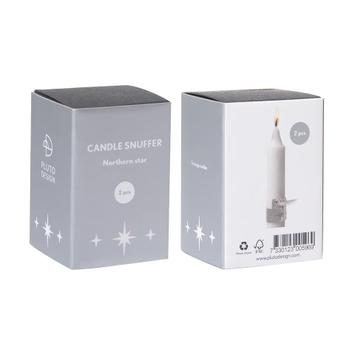 Pluto Design Lysslukker til kronelys 2stk sølv (418-LS845S)