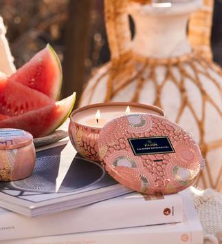 Voluspa Kalahari Watermelon Duftlys 3 veker 40t (703-V72227)