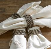 Riviera Maison Lovina Serviettringer 4pk rotting (443-554720)