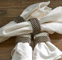 Riviera Maison Lovina Serviettringer 4pk rotting