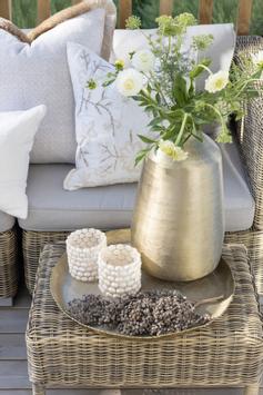 Lama Vase Ines Matt-gull H44