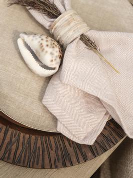 Halvor Bakke Serviett Lecce Beige 4stk (479-120756)