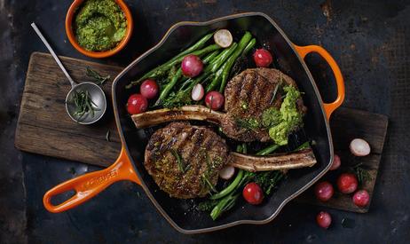 Le Creuset Grillpanne Støpejern Sort 26cm (796-20183261400422)