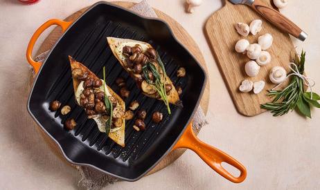 Le Creuset Grillpanne Støpejern Sort 26cm (796-20183261400422)