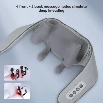 NAIPO oFree Massasjeapparat varme håndsimulert Shiatsu massasje  (MGS-2301)