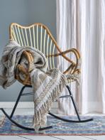 Bloomingville Marmi Bomullspledd Beige 130x160