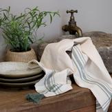 Chic Antique Kjøkkenhåndkle Bomull grønn/ krem 50x70 (529-16117821)