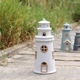 Chic Antique Lyshus-LED Fyrtårn krem H22 (529-39120515)