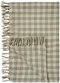 Ib Laursen Bomullspledd Støvgrønn/ Rutet 130x160 (171-65034-81)