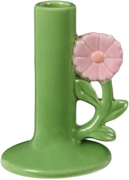 Ib Laursen Lysestake Blomst Grønn/Rosa H13,2