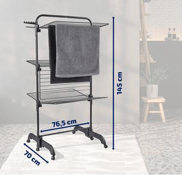 Leifheit Tørkestativ Comfort Tower-420 H145 svart (379-38585)