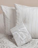 Ilse Jacobsen Sengesett bomull stripete sand