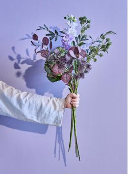 House Doctor Kunstig Blomsterbukett Calm-purple H76