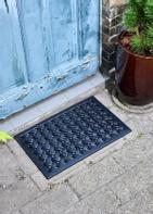 House Doctor Braid Dørmatte Flettet Sort_40x60