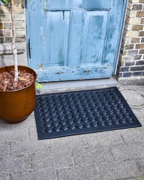 House Doctor Braid Dørmatte Flettet Sort_60x90