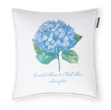 Lexington Putetrekk Floral-Blue Brodert 50x50