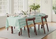 Lexington Duk Striped Grønn lin/ bomull (588-12613002)