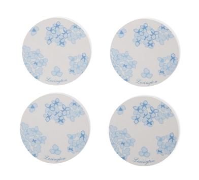 Lexington Coasters Floral Blå 4pk