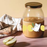 Mummi Glasskrukke m/klistremerker 0,5L