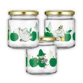 Mummi Glasskrukke m/ klistremerker 0, 3L (489-6416114973668)